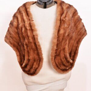 Natural Light Mink Stole by Annis Furs New York